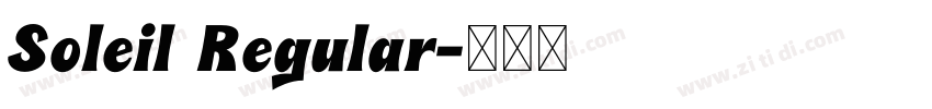 Soleil Regular字体转换